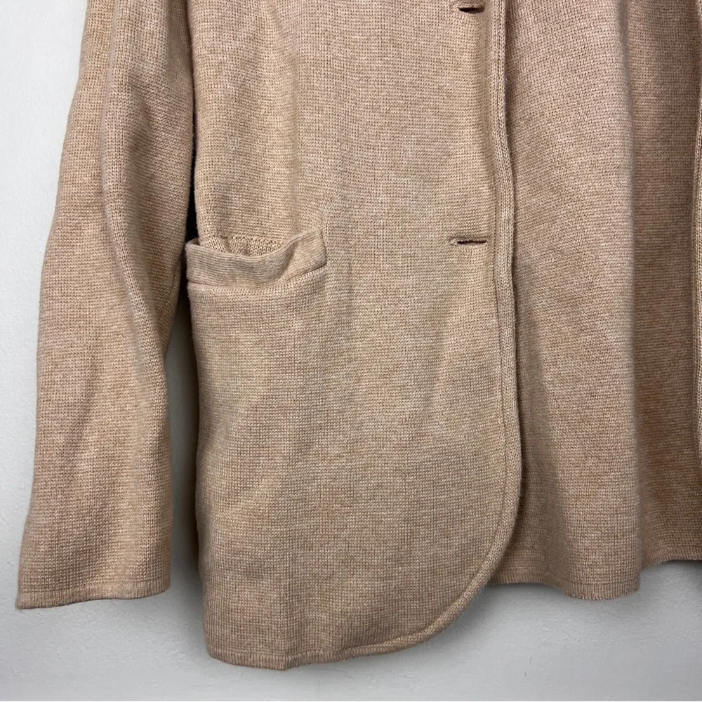 J. Crew Camel Knit Blazer Jacket